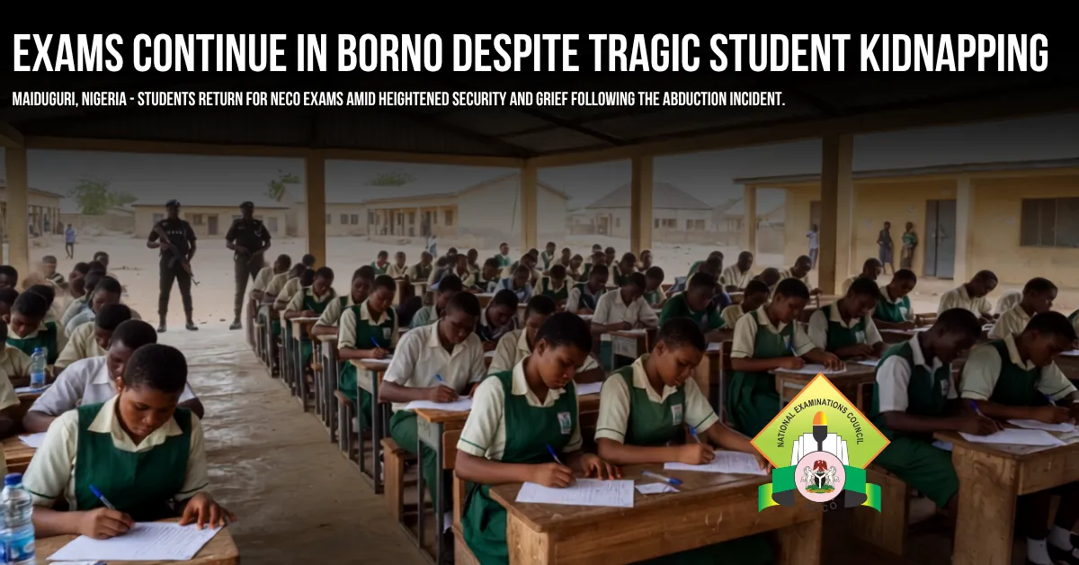 Exams Continue in Borno Despite Tragic Student Kidnapping