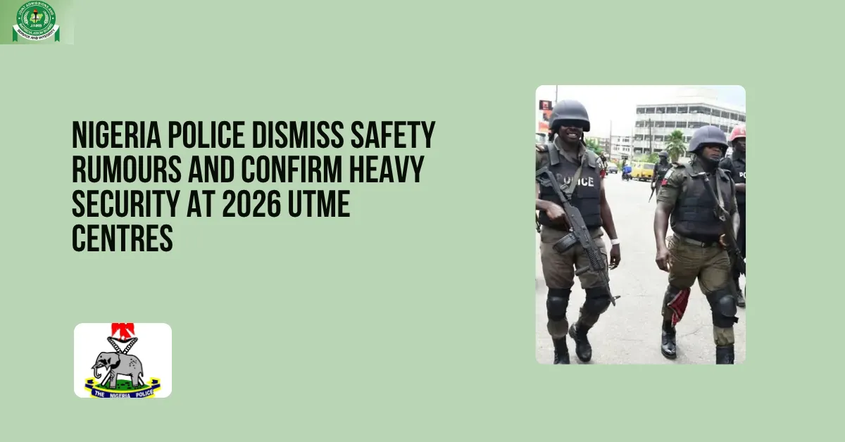 Nigeria Police Dismiss Safety Rumours and Confirm Heavy Security at 2026 UTME Centres