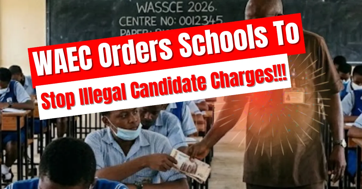 WAEC Orders Schools To Stop Illegal WASSCE Candidate Charges